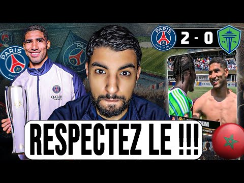 HAKIMI EST LE VRAI MEILLEUR JOUEUR DU PSG !!! | Débrief: Paris Saint-Germain 2 vs  0 Seattle