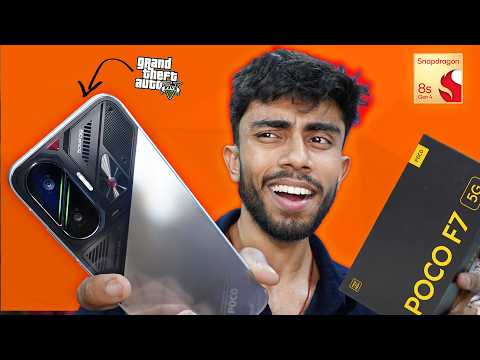 POCO F7 5G  Unboxing & First Look ⚡Running GTA 5 on SD 8s Gen 4 ₹29,999*