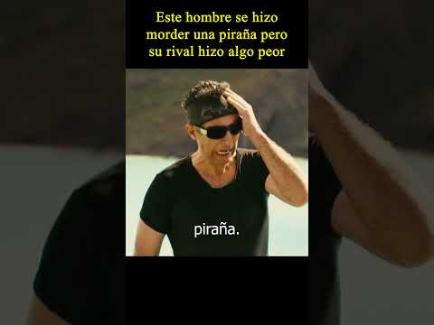 🤣Este hombre se hizo morder una piraña pero su rival hizo...  #peliculas #comedia  #cine
