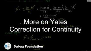 More on Yates Correction for Continuity