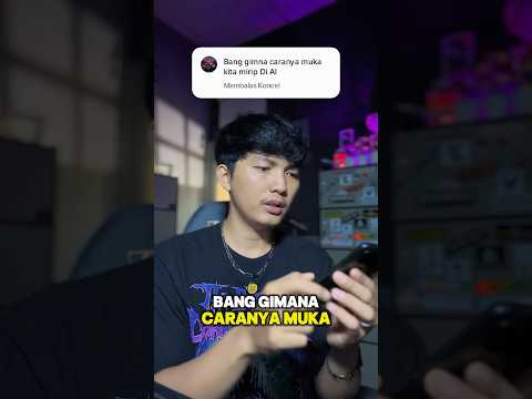 Cara agar wajah kita mirip di AI #shorts