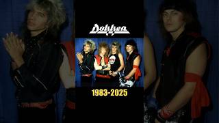 Dokken (1983-2025) #nostalgia #music #80smusic #dokken #metal #heavymetal #shorts #thenandnow #80s