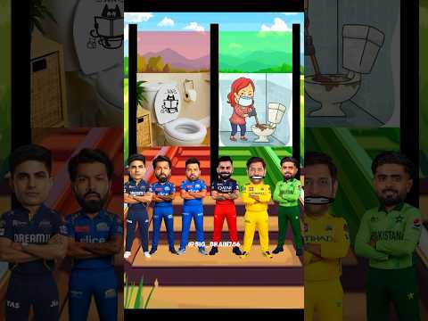 Virat Kohli Stuck Between Dirty & Doorless Toilets! 😱🚽 | #shorts #viratkohli #msdhoni #rohitsharma