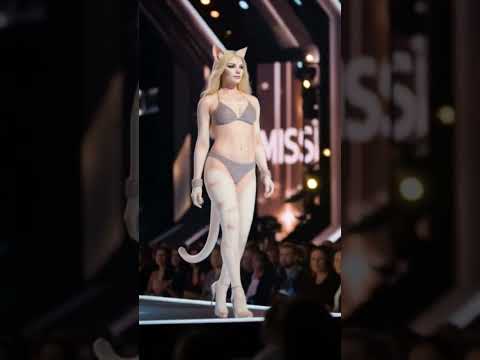 #DreamScreenAI ai cat wearing two piece #cat #ai #youtube #myshortvideo #shortvideo