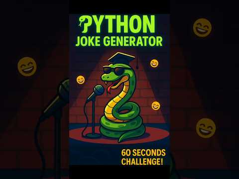 How to Make a Python Joke Generator in 60 Seconds (No Internet Needed After Setup) #coding #tutorial