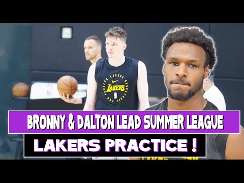 Lakers Practice! Bronny James & Dalton Knecht lead Summer league Team