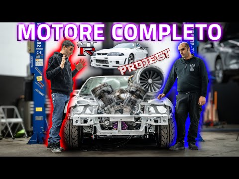 TURBO ENORME NELLA SKYLINE R33, ESCE DAL COFANO!!