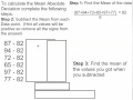 Calculating Mean Absolute Deviation