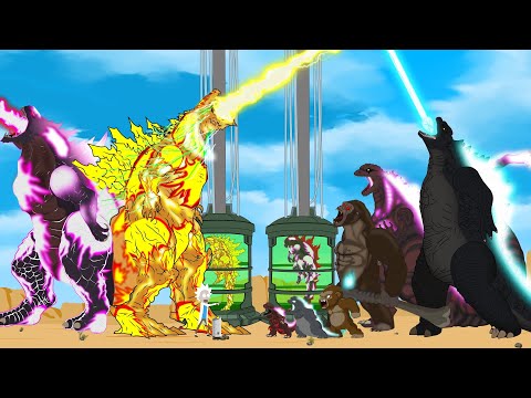 SUPERCHARGED Evolved GOD Godzilla vs PURPLE: Ranked From Weakest To Strongest - Size Comparison