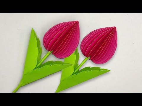 3D Decorative Flowers With Paper | Beautiful Flower Making With Paper | Paper Crafts