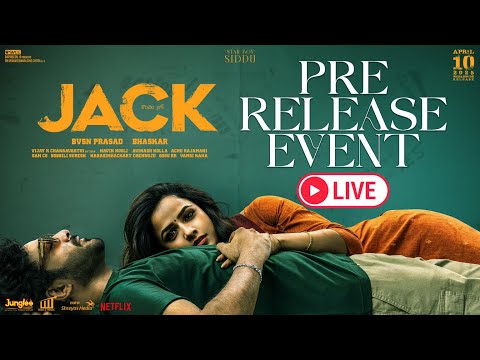 Jack Pre Release Event LIVE | Siddhu Jonnalagadda | Vaishnavi Chaitanya | Bommarillu Bhaskar | SVCC