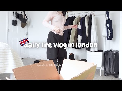 ENG) vlog. 🇬🇧 런던 유학 브이로그. 매일 아침 6:30에 일어나기. 아침엔 학교가고 오후엔 일하는 일상. 런던 자취 요리 & 마트 장보기. 한국에서 온 택배📦