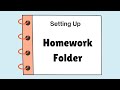 Homework Folder Organization Strategies