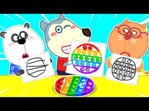 Who Draws it Better Take The Prize | Back to School Series 🤩 Wolfoo Kids Cartoon