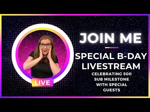 Birthday Livestream Celebration Join me for my inaugural livestream celebrating my birthday, my mom's birthday and officially hittin