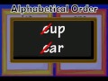 Alphabetizing Words and Letters
