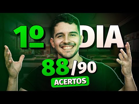 ESTRATÉGIA de PROVA para 1° DIA do ENEM (+800 de média)