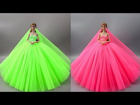 Cómo Hacer Ropa sin coser para Barbies. 👗 Vestidos para Muñecas