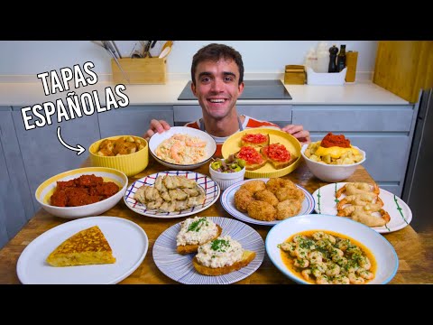 Hago 12 tapas españolas clásicas