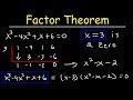 Understanding the Factor Theorem and Solving Polynomial Equations