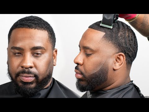 🔥ASMR🔥 BIRTHDAY HAIRCUT/ FADED BEARD/ 360 WAVES/ HAIRCUT TUTORIAL T45 CLIPPER AND TRIMMER
