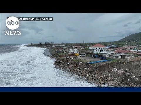 YouTube video thumbnail: NY Native on Riding out Hurricane Melissa: 'We're Hanging in There'