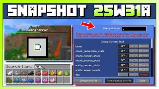 AUTOMINER & AUTOBUILDER? NEUES F3 MENÜ, SPAWN CHUNKS WEG!? & mehr! - Minecraft Snapshot 25w31a