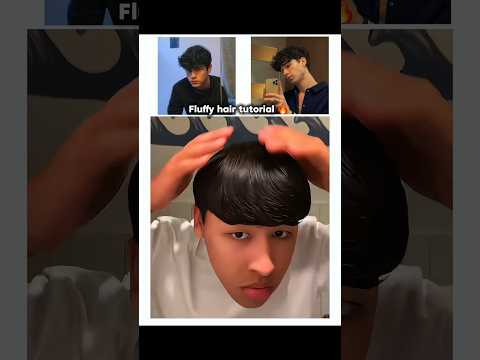 Fluffy hair tutorial ๐ฅ #hairstyle #hair #trending #shorts #viralvideo #usa #unitedstates #haircut