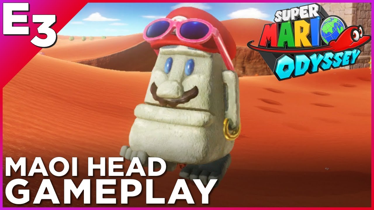 SUPER MARIO ODYSSEY -Mao-Eye Habitat- Gameplay! Polygon - E3 2017