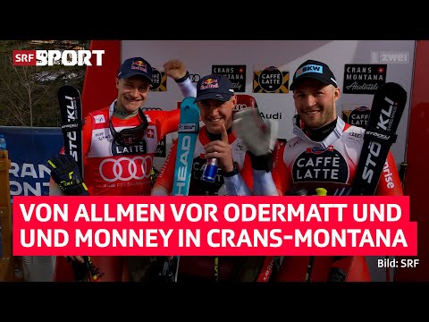 Wahnsinn! Schweizer Dreifachsieg in der Abfahrt von Crans-Montana | SRF Sport