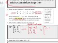Exploring Matrix Operations in Algebra 2