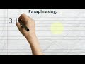 Mastering Paraphrasing Techniques