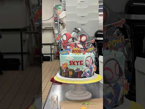 EASY SPIDEY & FRIENDS CAKE #easy #howto #spidey #cake #art #artist #diy #learn #craft #decoration