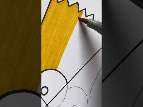 Eu vou pintar esse desenho do bart em 4 estilos diferentes