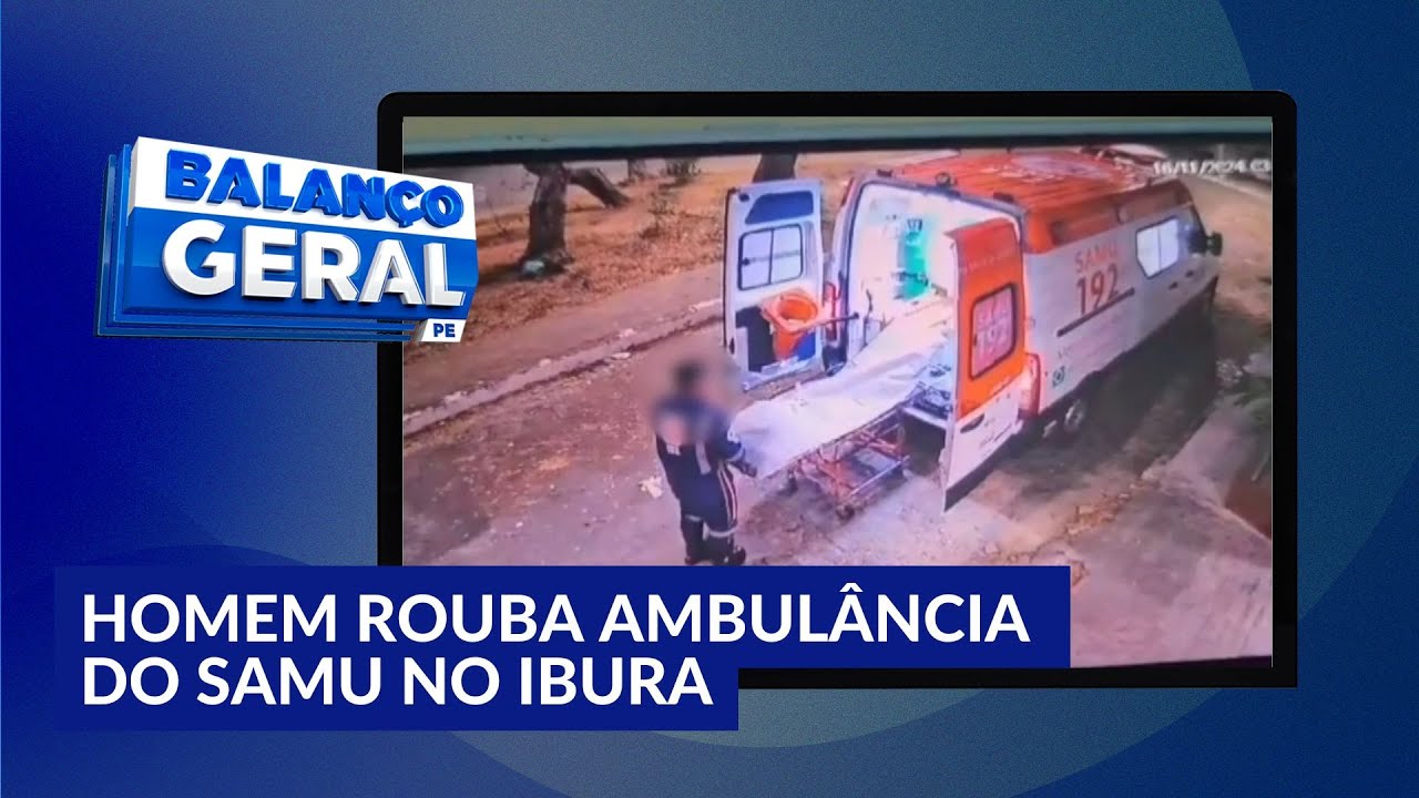 Ambulância do SAMU é roubada durante atendimento no bairro do Ibura