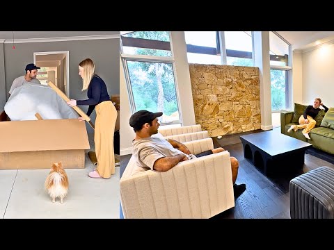 FURNITURE UNBOXING in our new house!!!