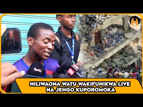 KIJANA ALIYEOKOA WATU 4 |NILIWAONA WATU WAKIFUNIKWA LIVE NA JENGO KUPOROMOKA |WAMEKATA TAMAA