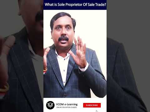 What is Sole Proprietor Of Sale Trade - #Shortvideo - #businessorganization- #BishalSingh - Video@43