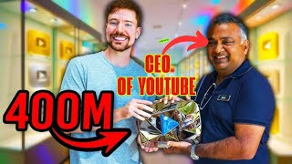 "Youtube के CEO नील मोहन खुद पहुंचे MrBeast के पास? 😲 | 400M Subscribers का जलवा!"#nealmohan#mrbeast