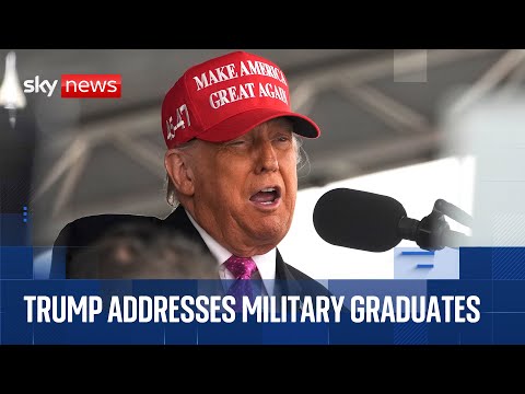 Donald Trump delivers West Point commencement speech