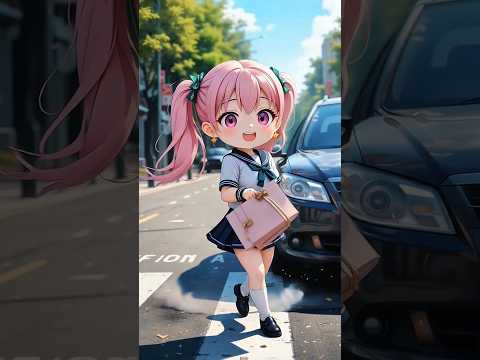 car hit the girl 😭#ai #virlshort #shortsfeed #viral #cutegirl #acidente #shorts #ytshorts