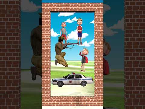 पुलिस 🚓 ने बच्चों को पकड़ा 🤯 ~ mini wood toy - woodworking art skills / wood / handcrafts / #shorts