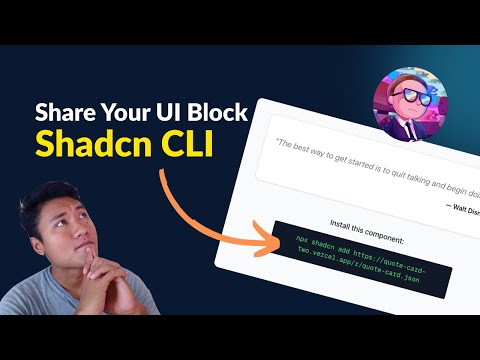 Create Your Own Shadcn/UI Block & Install It via CLI