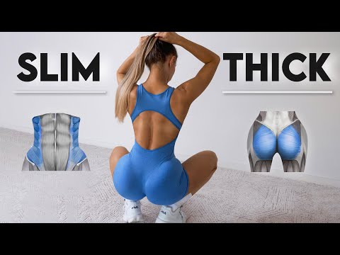 DO THIS to Get THICK BOOTY & SLIM WAIST - Hourglass Body! Floor Only, No Squats, No Equipment, Home