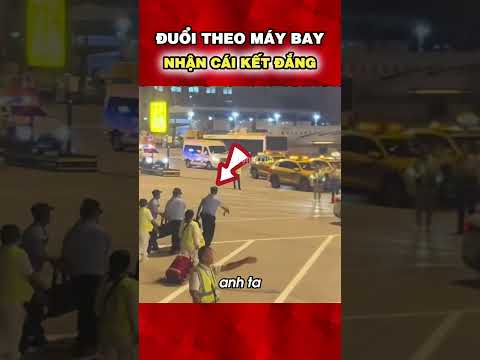 Cố đuổi theo máy bay và cái kết: #shorts #dongtiin