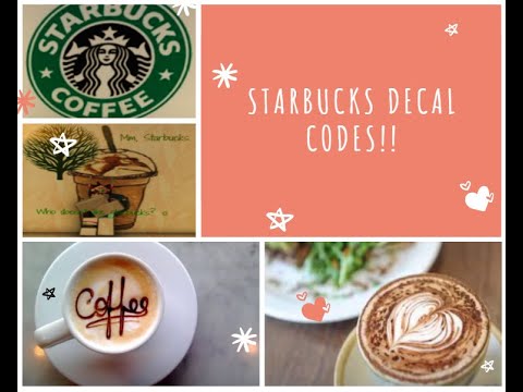Bloxburg Starbucks Id Codes 07 2021 - cafe decal roblox