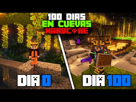 Sobreviví 100 días Solo En Cuevas En Minecraft Hardcore... Esto fue lo que pasó