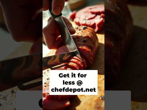 Perfect Carving  Butcher Fork & Slicing Knife Secrets  #shorts #fyp