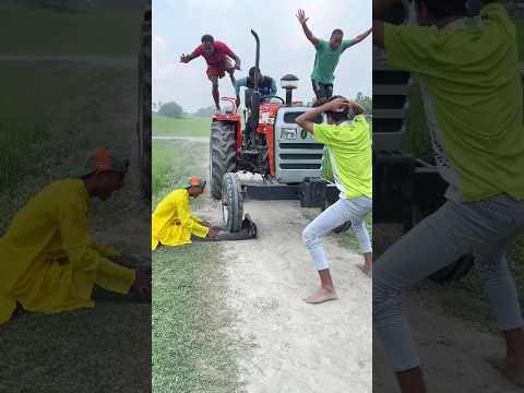 The tractor was lifted onto its feet.74