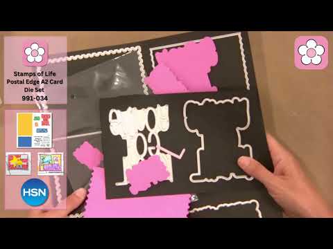 The Stamps of Life Postal Edge A2 Card Die Set On HSN